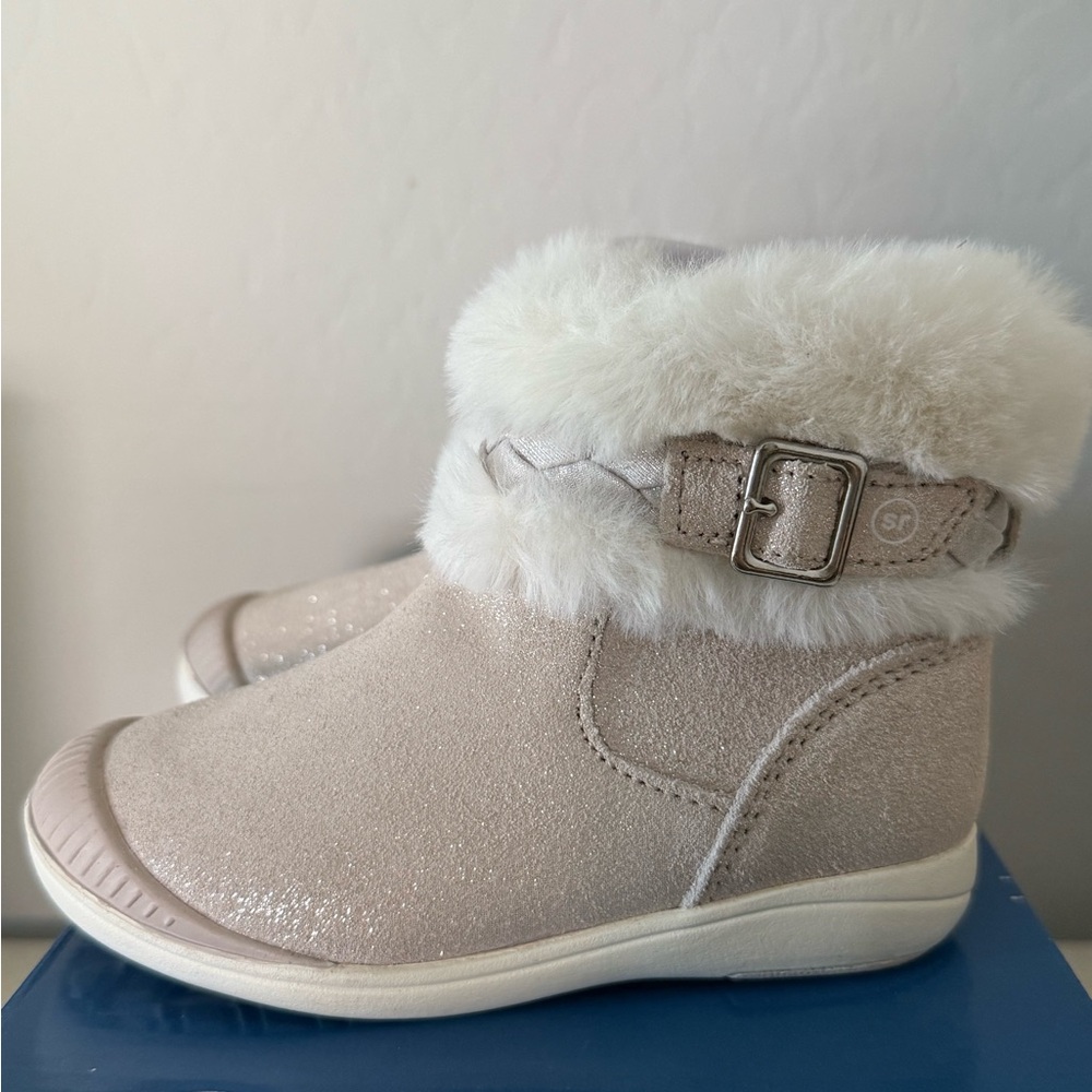 Stride Rite Tessa Hushed Violet Sparkle Boots